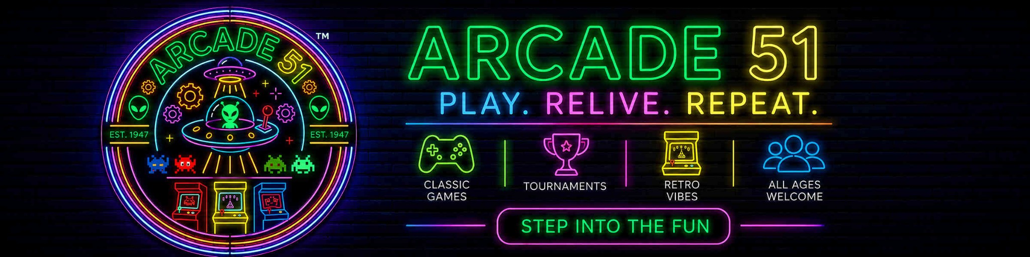 Arcade 51 — Play. Relive. Repeat.